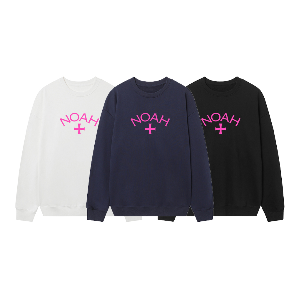 Streetwear Brand Noah - Noah Pink Cross Print Loose Casual